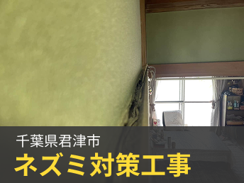 千葉県君津市 ネズミ対策工事